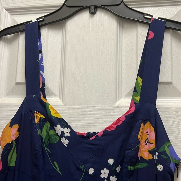 Anthropologie Mauve Floral Print Dress - Picture 2 of 9